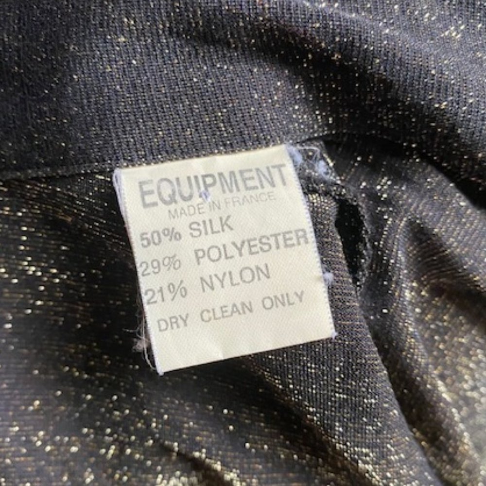 Semi-Sheer Metallic Woman's Buttoned Shirt - Picture 8 of 8